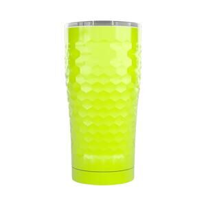 SIC Seriously Ice Cold 20 oz Tumbler in Neon Yellow Dimpled Golf